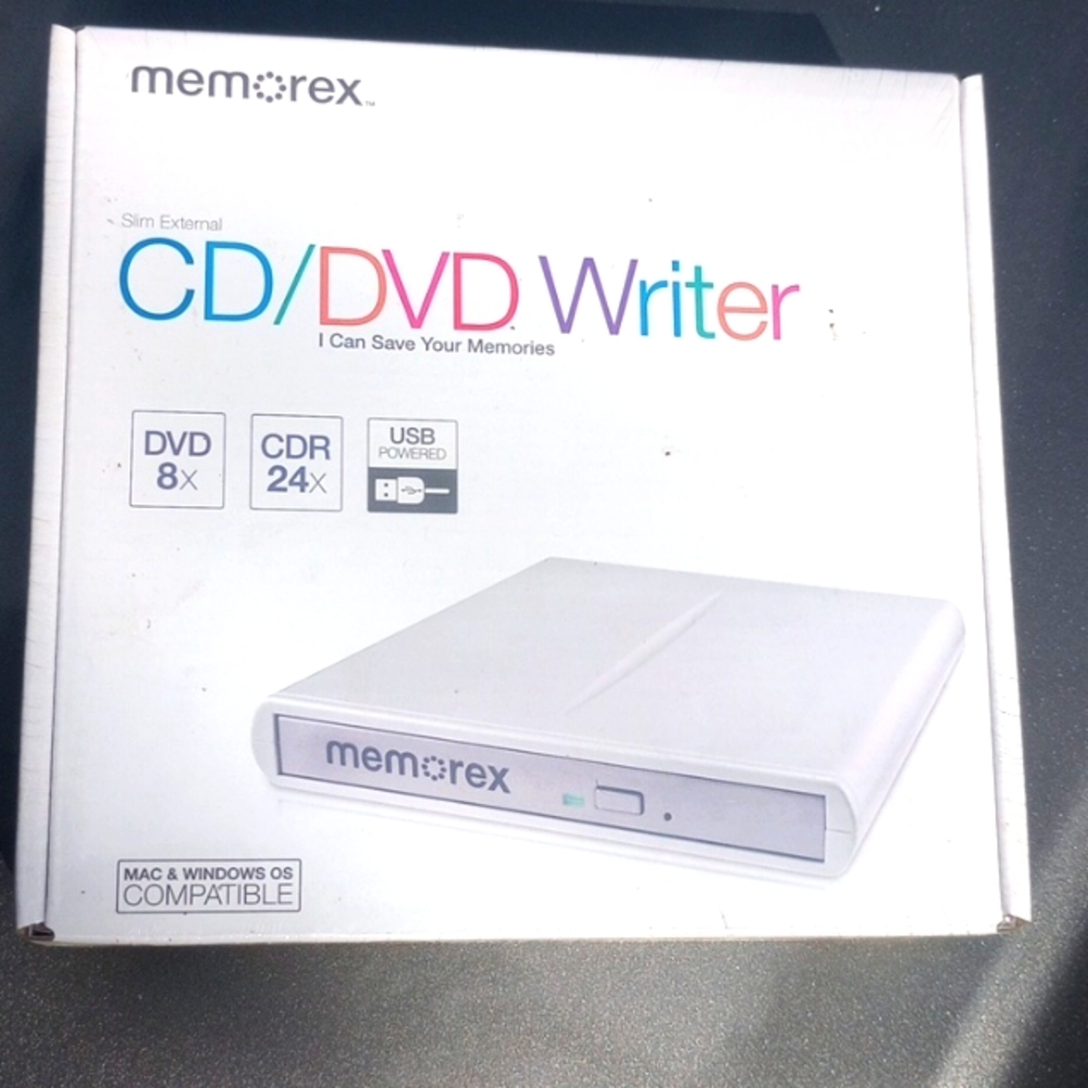 New Memorex CD/DVD writer